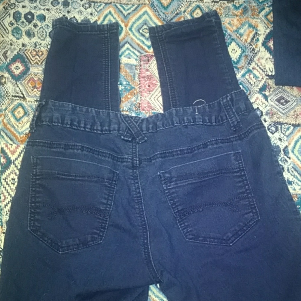 Blue jean stright legs